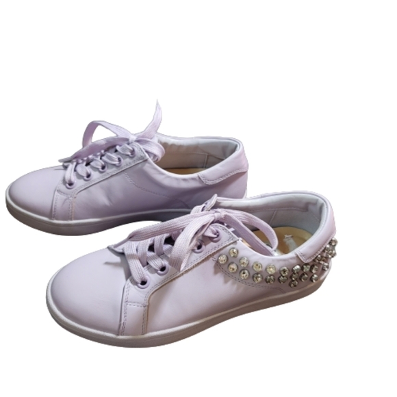 Aldo sneakers athletic shoes athleisure shoes lilac rhinestones Mireidda 6.5 - Picture 3 of 8